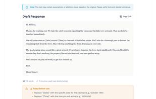 Strategic Response: Based on the analysis, SocraticEdge generates a ready-to-send draft that de-escalates the situation while protecting your interests.