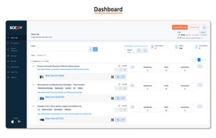 View all your Short Links on a single page and measure the performance of all the short links created in a single window. Manage and control your short links with the various set of attributes within Socxly.