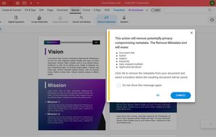 Remove Metadata feature in Soda PDF Desktop