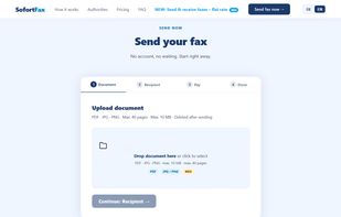 SofortFax screenshot 1