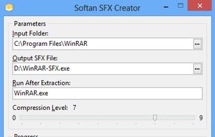 Softan SFX Creator screenshot 1