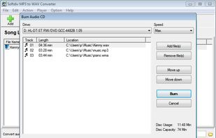 Softdiv MP3 to WAV Converter screenshot 3