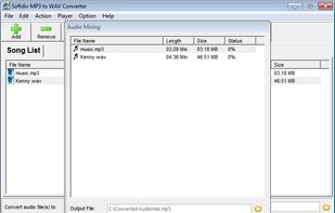 Softdiv MP3 to WAV Converter screenshot 2