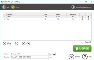 Softdiv PDF Split and Merge screenshot 1