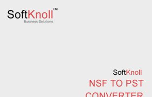 Softknoll NSF to PST Converter screenshot 1