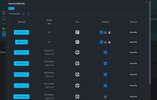 Downloads Example (dark)