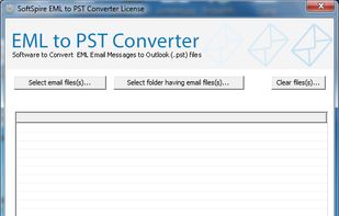 SoftSpire EML to PST Converter screenshot 1