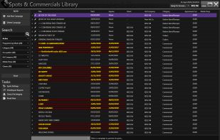 Spots and commercials library