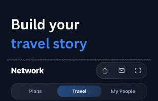 Track your trips and see where your friends have been