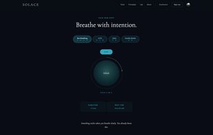 Guided breathing exercises with a visual pacer to settle your body and mind.