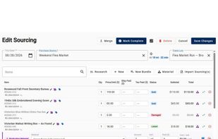Sourcing trips with item costs and mileage