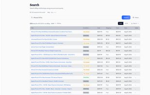 User Dashboard Search