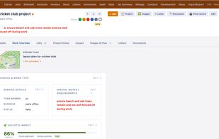 Client — work overview & impact score