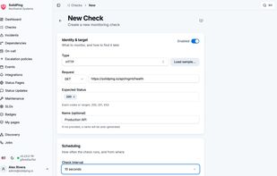 Creating a check