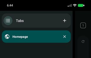 Tab overview