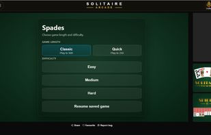 Spades Selcetion Screen
