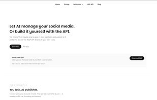 Connect any AI agent (Claude, ChatGPT, or your own LLM) via Solnk's REST API and webhooks — let  it read accounts, draft posts, and schedule publishes without building a UI.