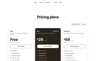 Pricing: Free tier, Pro $29/month, Premium $69/month — workspace owner's plan covers all teammates. No per-seat or per-channel fees.