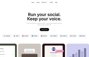 Manage 9 social platforms — Instagram, TikTok, YouTube, X, LinkedIn, Pinterest, Facebook, Threads, and Bluesky — from a single Solnk workspace.
