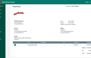 Create simple proposals by project or job