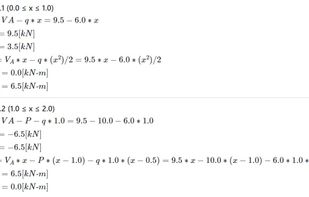 beam calculator results