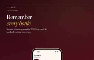Remember your favourites: ratings, photos and structured tasting notes in your wine journal.