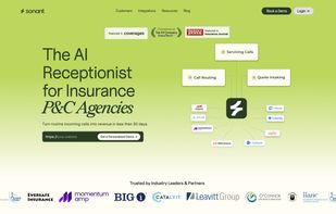 AI Receptionist for Insurance P&C Agencies - Automate Calls 24/7 with Voice AI?Sonant AI transforms routine incoming calls into revenue for Property & Casualty insurance agencies. Automate quote intake, call routing, and appointment scheduling with seamless integrations to EZLynx, Applied Epic, Momentum, QQCatalyst, and leading calendar/AMS platforms.