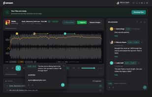 Client review screen