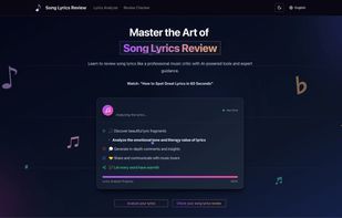 song lyrics review homepage