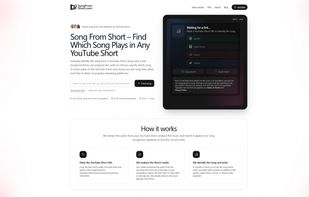 SongFromShort Hero Section