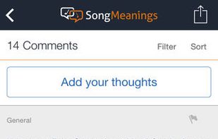 SongMeanings screenshot 2