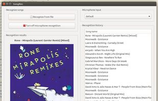 SongRec screenshot 1