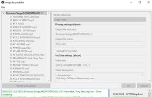 songs-to-youtube screenshot 1