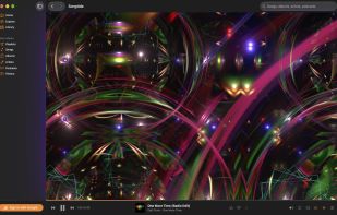 The visualizer filling the window