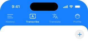 Start talking - Tap once to start.