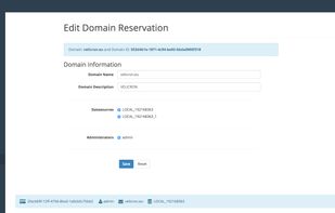 2. Edit Domain Reservation