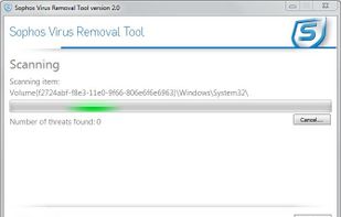 Sophos Virus Removal Tool screenshot 1