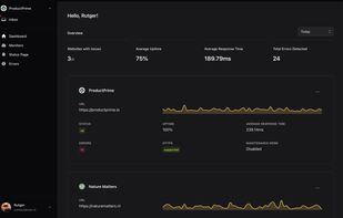Sorane App Dashboard
