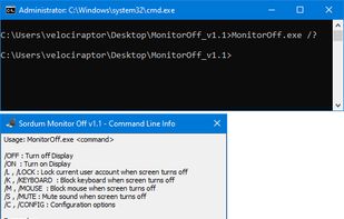 Sordum Monitor Off screenshot 1