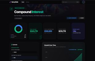 Compound Interest Calculator - Interactive growth visualization