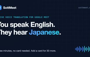 You speak English, they hear Japanese: live two-way voice translation in Google Meet