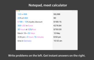 Soulver screenshot 1