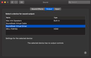 SoundDesk Virtual Devices screenshot 1