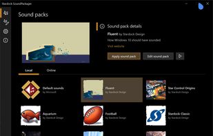 Local sounds packs - dark theme