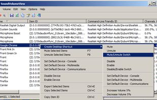 Create shortcut to mute and unmute an application, like your browser