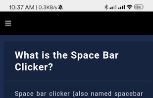 Space Bar Clicker screenshot 3