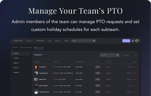 Manage Your Team's PTO