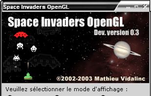 Space Invaders OpenGL screenshot 1