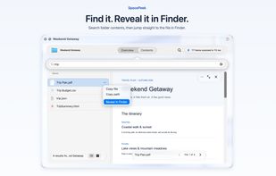 Search folder and archive contents without leaving Finder.