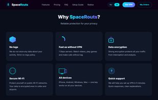 SpaceRouts VPN screenshot 2